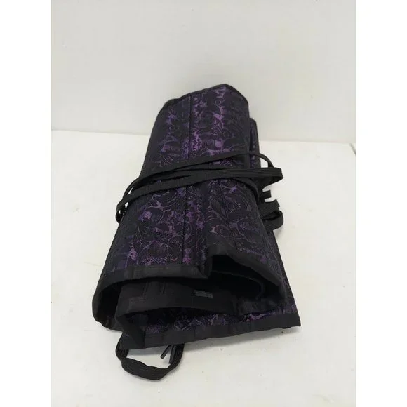 Corset Story Purple Brocade Satin Overbust, Spiral Steel Boned Corset, Waist 36" - Picture 11 of 12